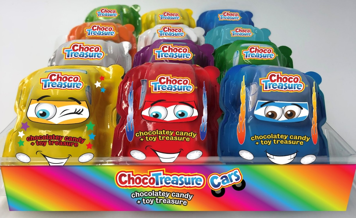 Choco Treasure Cars .8oz 10ct